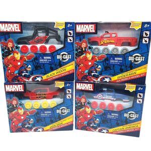 Marvel 4x4 Rebels Model Kits Lot of 4 Die Cast Vehicles Superheroes 2017 Age 8+